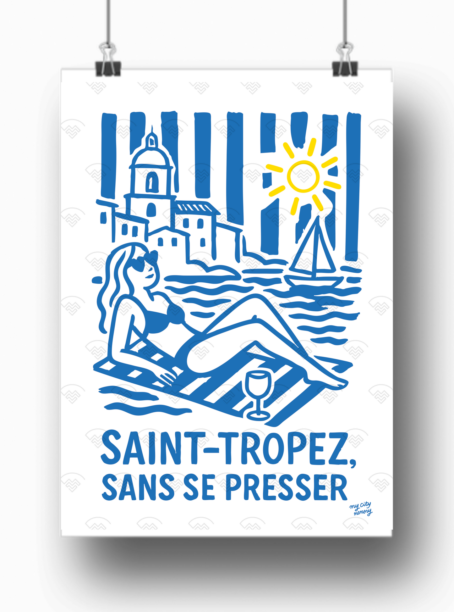 Affiche Saint-Tropez sans se presser