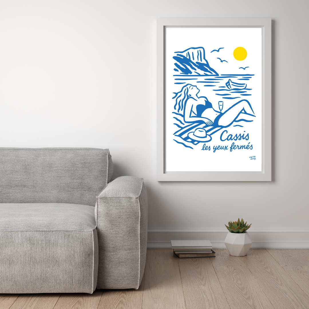 Affiche Cassis les yeux fermés