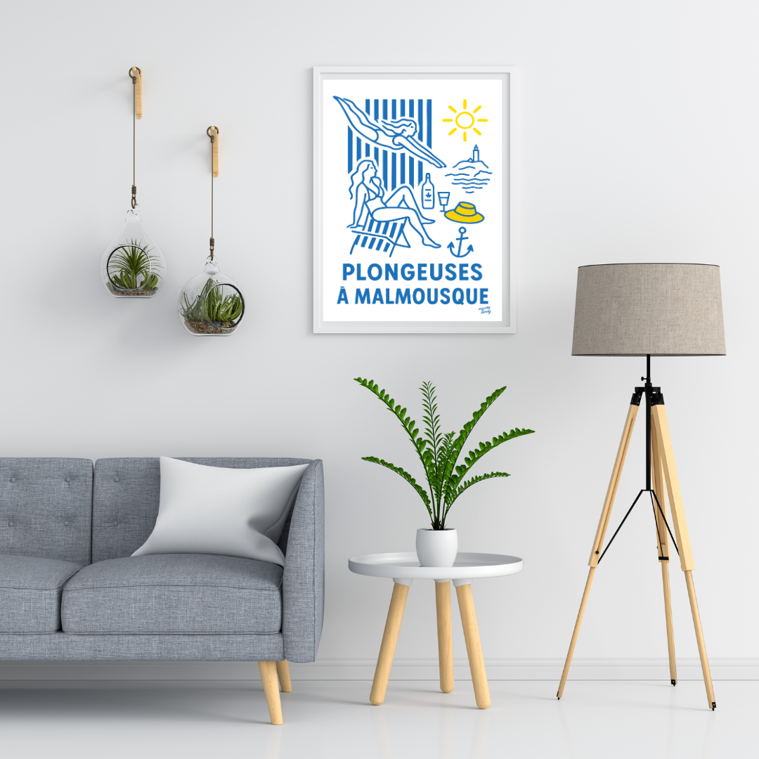 Affiche Plongeuses à Malmousque