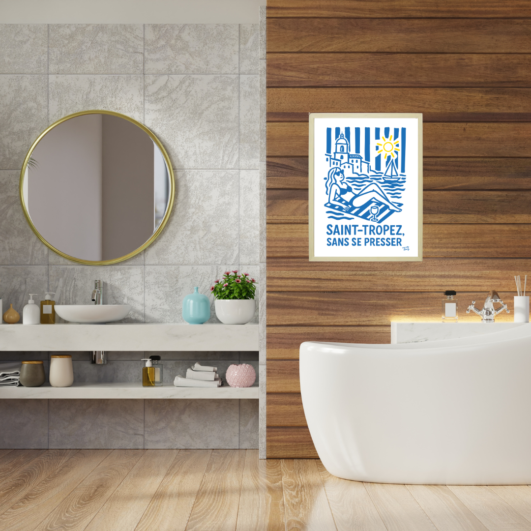 Affiche Saint-Tropez sans se presser