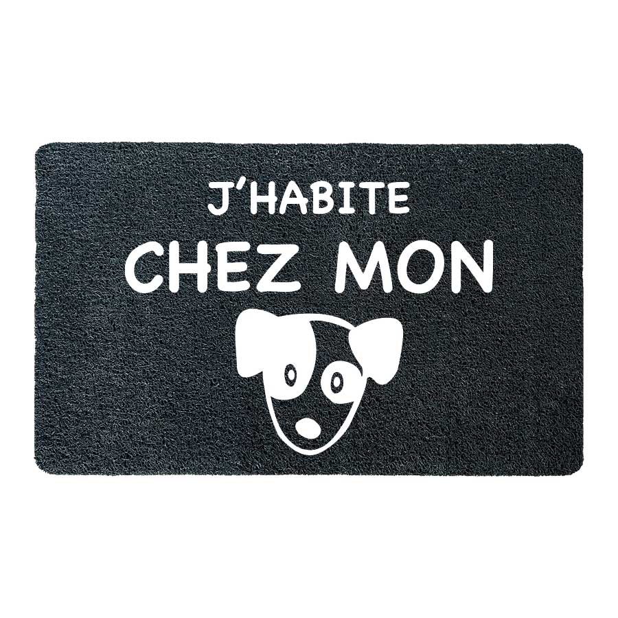 Paillasson J'habite chez mon chien