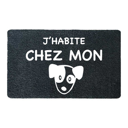 Paillasson J'habite chez mon chien