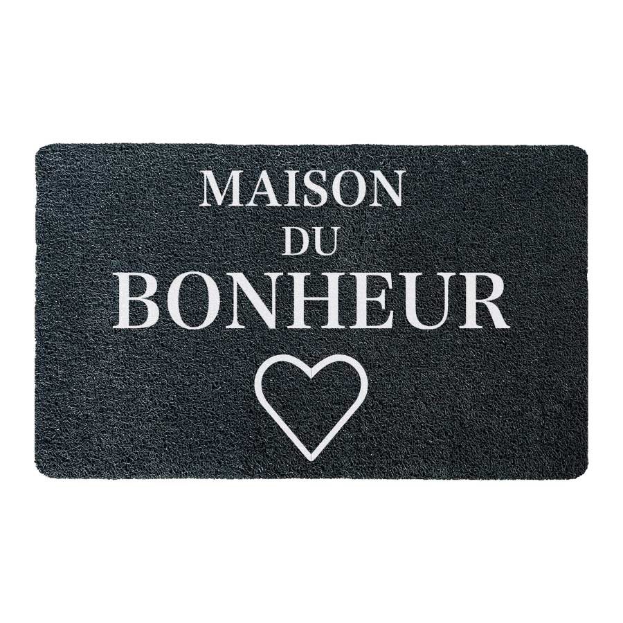 Paillasson maison du bonheur coeur